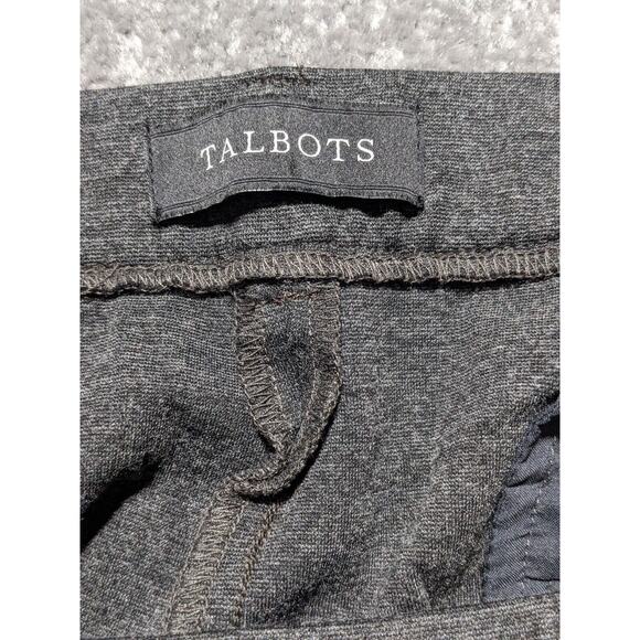 Talbots Dress Pants Women 18W Gray Pull On Pockets Straight Leg Stretch O01 - Picture 2 of 12